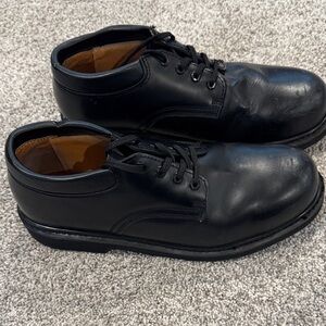 Black Leather Oxford Dress Shoes